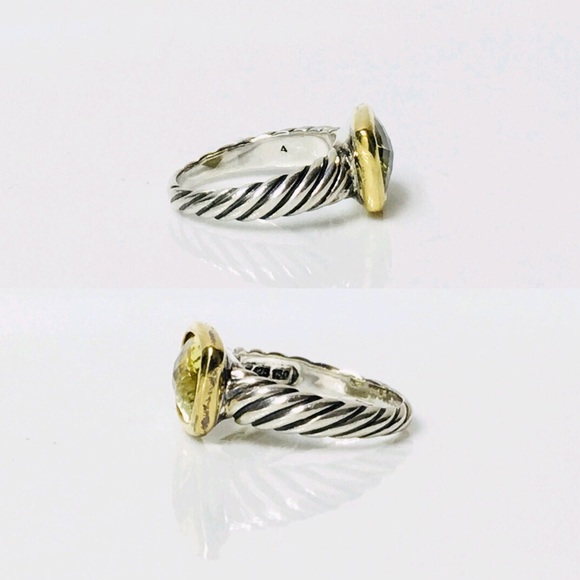 David Yurman Sterling And 18k Noblesse Ring - Picture 5 of 9